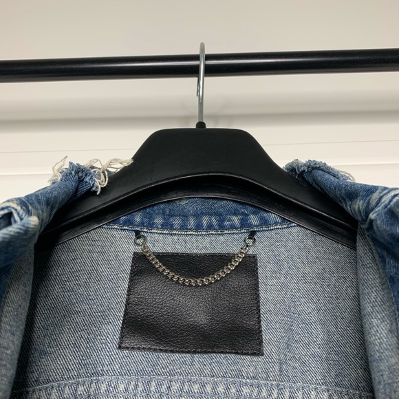 Balenciaga Campaign Logo Embroidered Denim Jacket - Picture 5 of 8